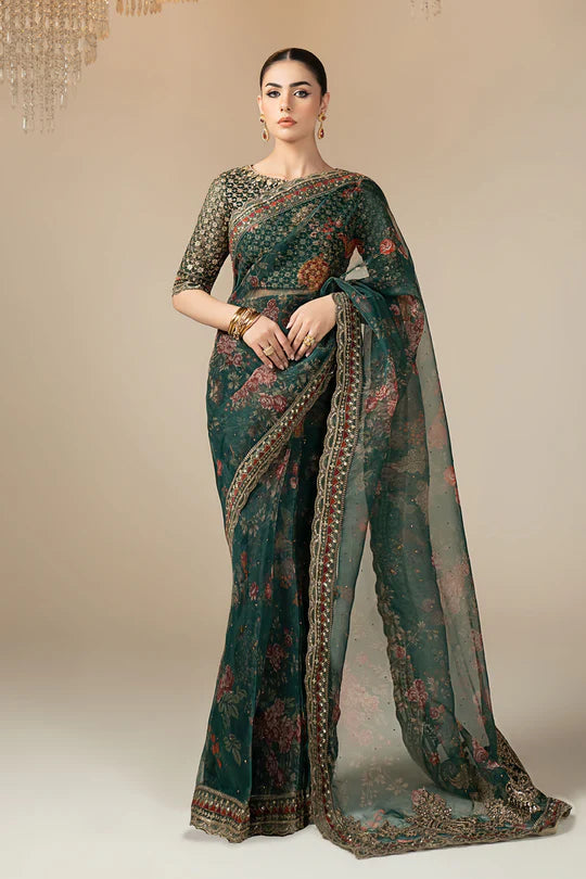 Maria B | Saree SF-EF24-08R1-Green