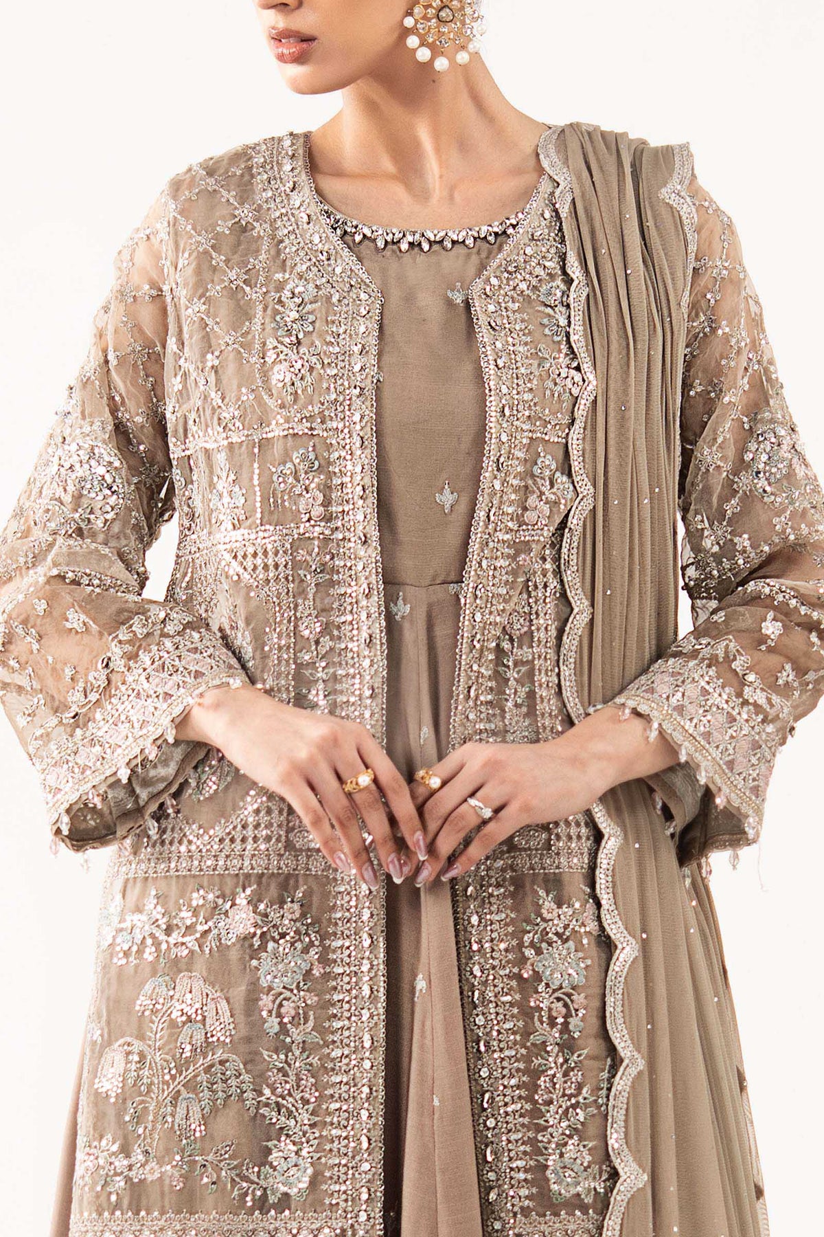 Maria B | Luxury Formals | SF-EF26-05-Coffee