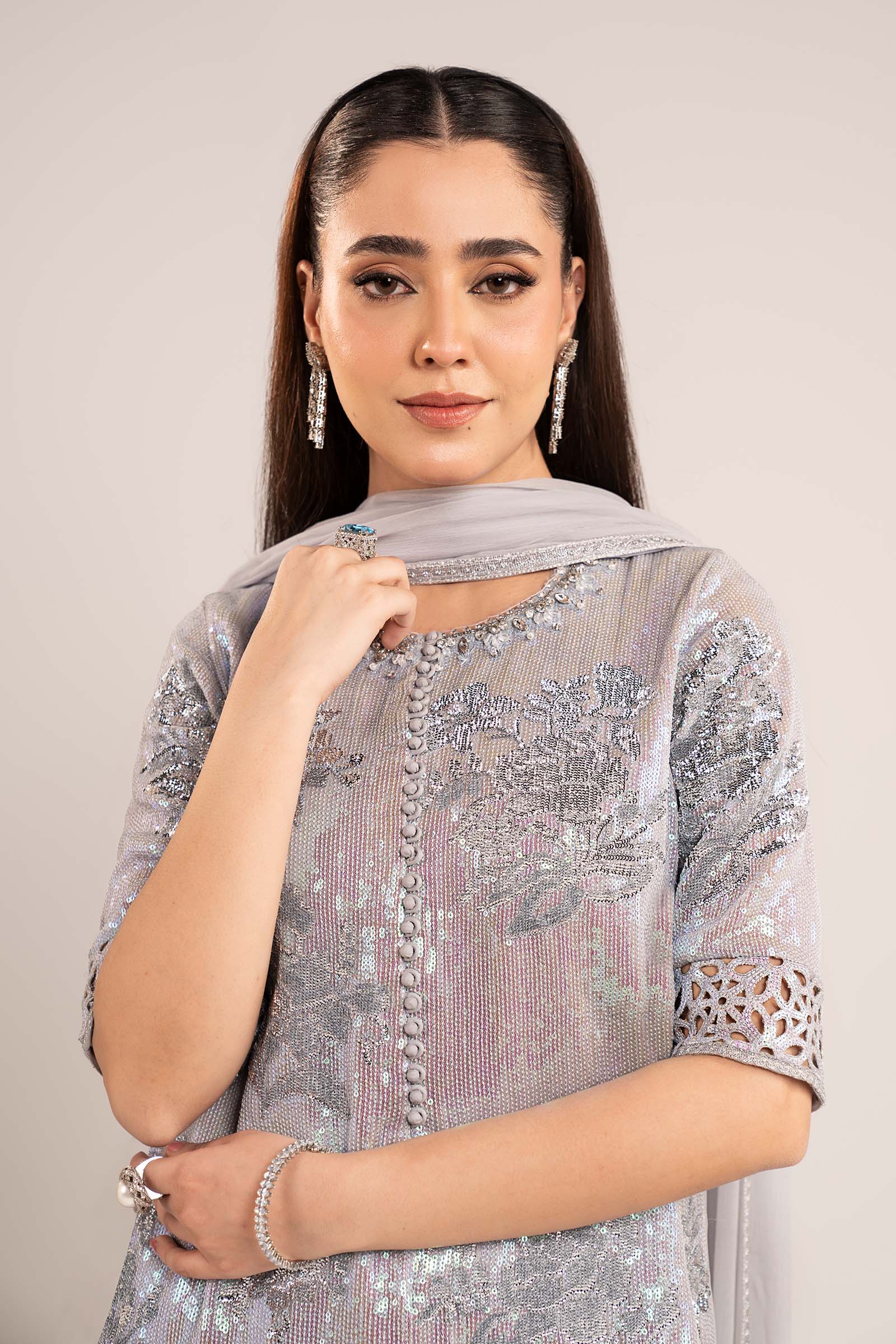 Maria B | Modern Archives | 3 Piece Embroidered Chiffon Suit  Regular price£229.95 GBP