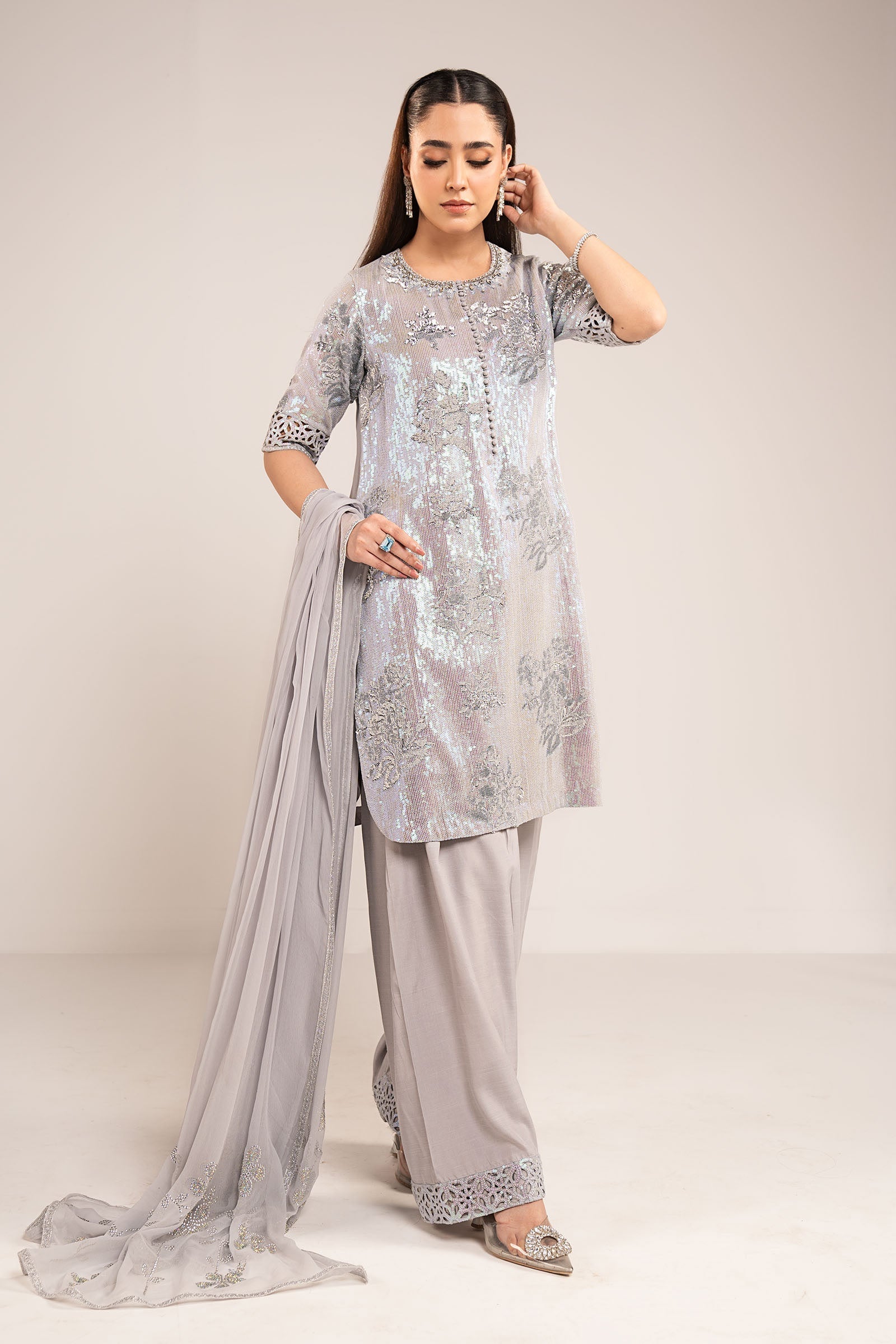 Maria B | Modern Archives | 3 Piece Embroidered Chiffon Suit  Regular price£229.95 GBP
