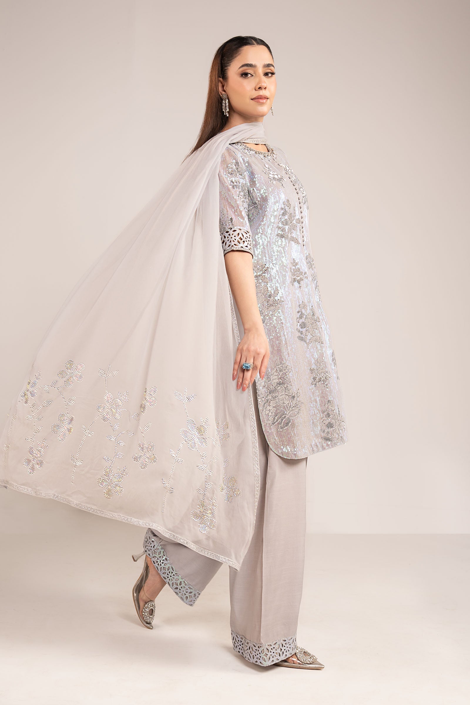 Maria B | Modern Archives | 3 Piece Embroidered Chiffon Suit  Regular price£229.95 GBP