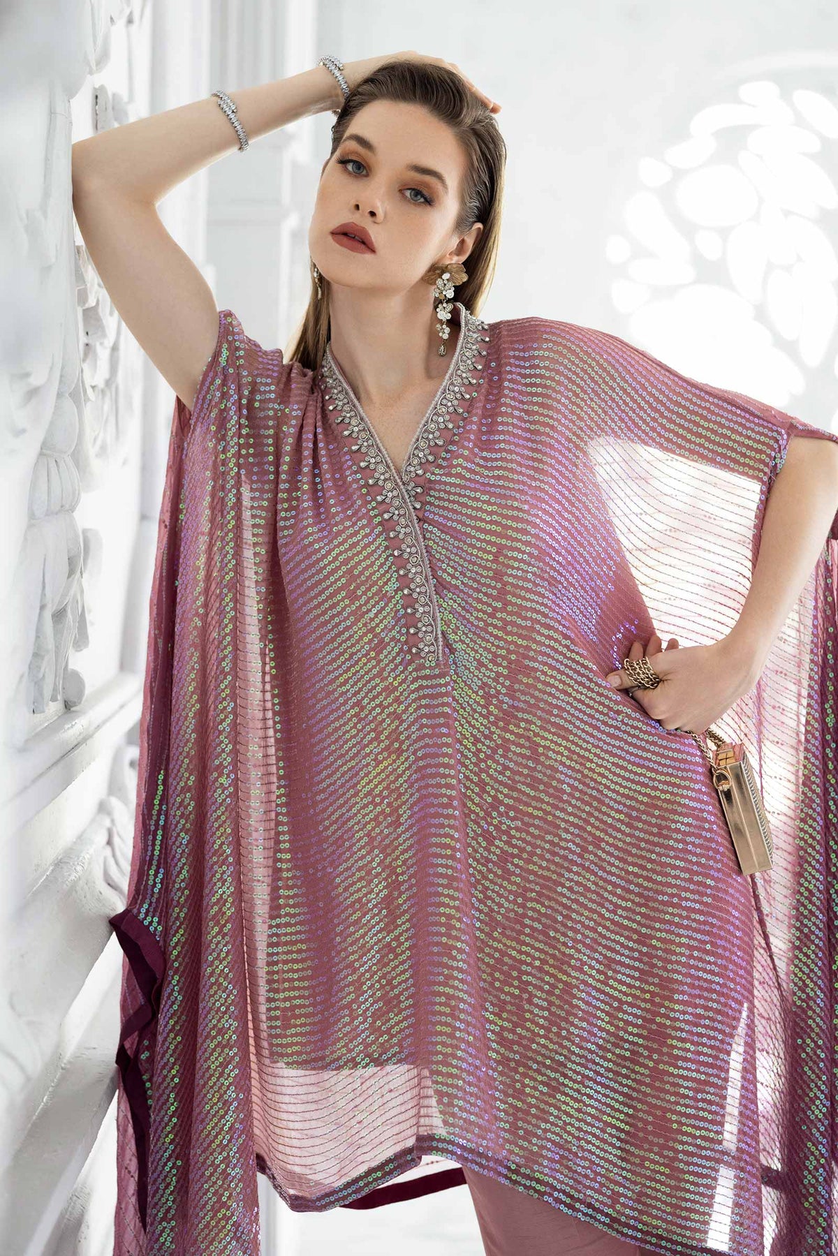 Maria B | Luxury Formals | SF-EF26-11-Beige and Green