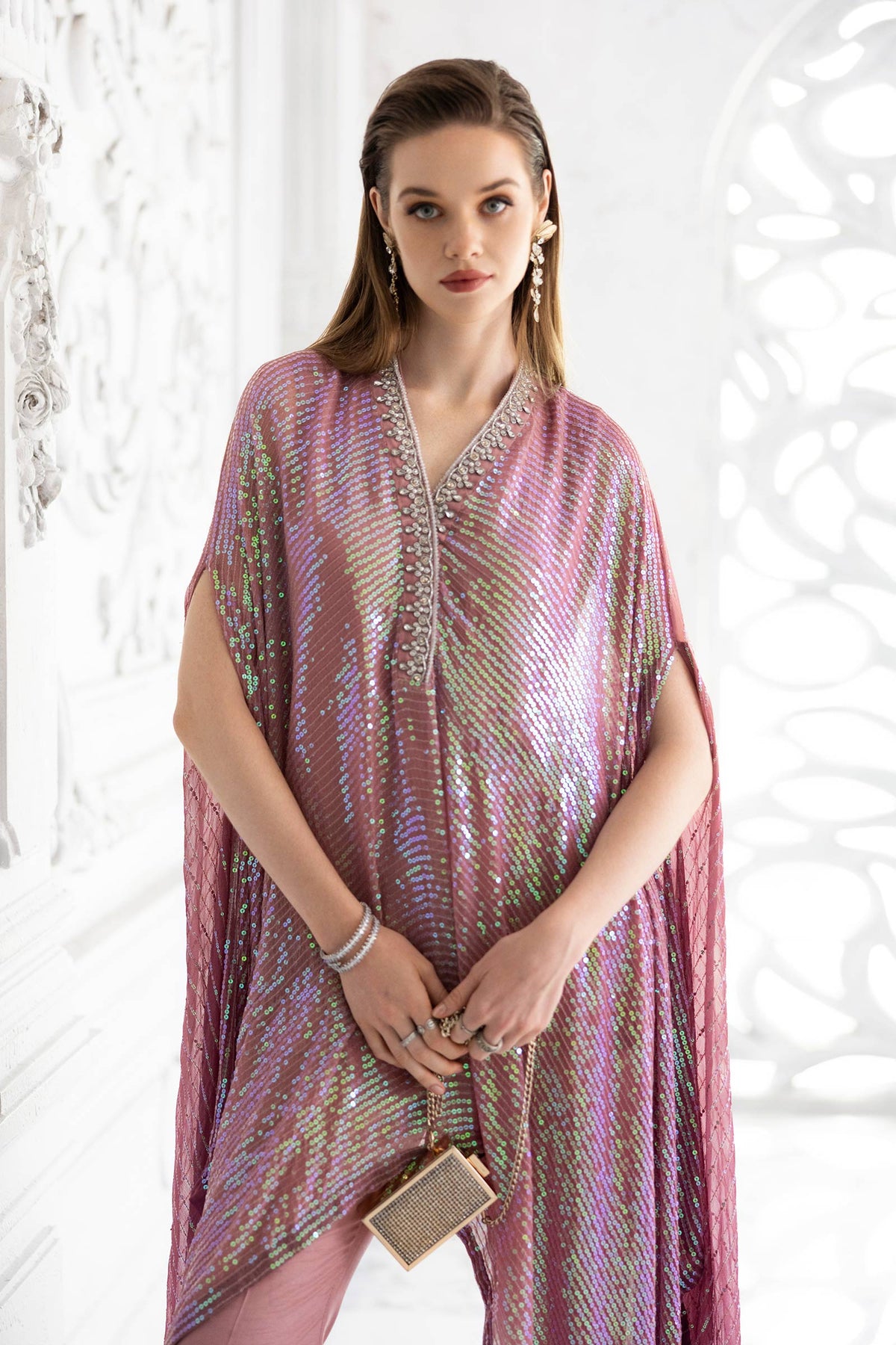 Maria B | Luxury Formals | SF-EF26-11-Beige and Green