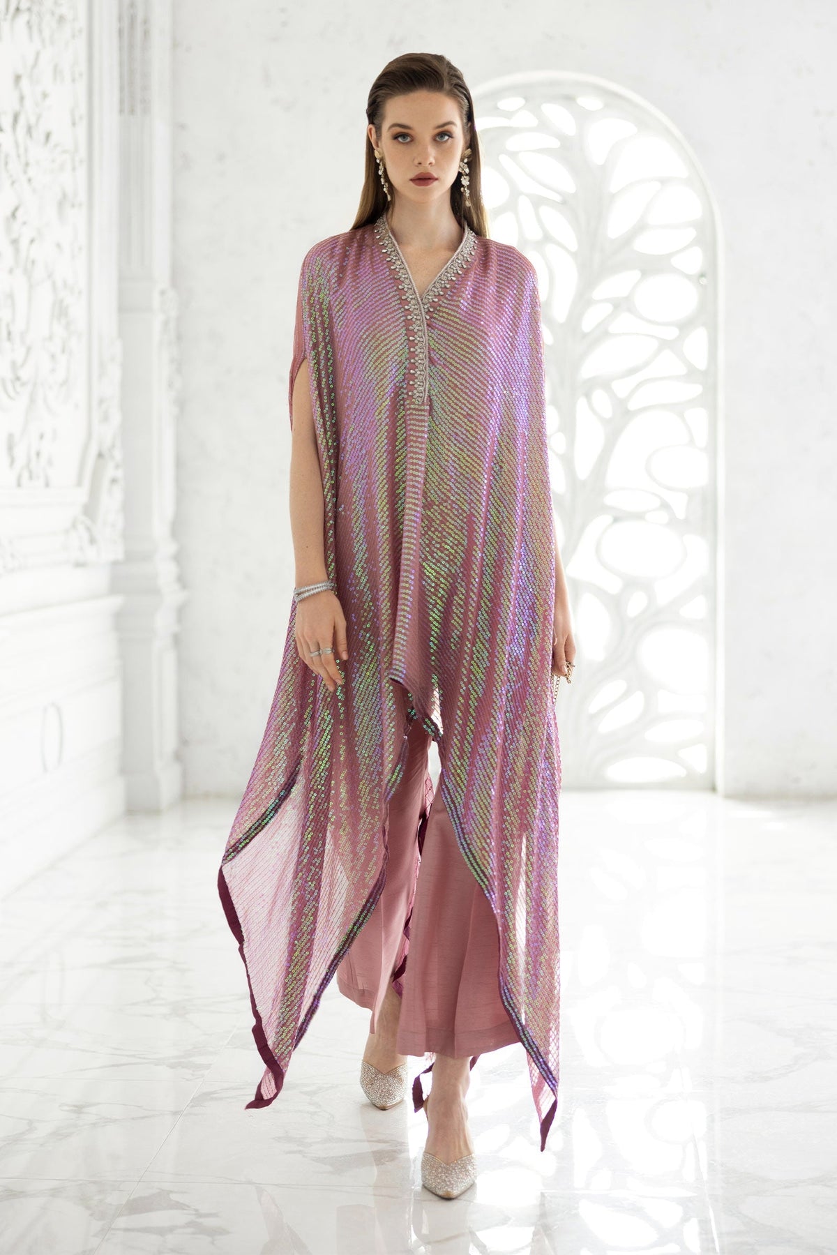 Maria B | Luxury Formals | SF-EF26-11-Beige and Green