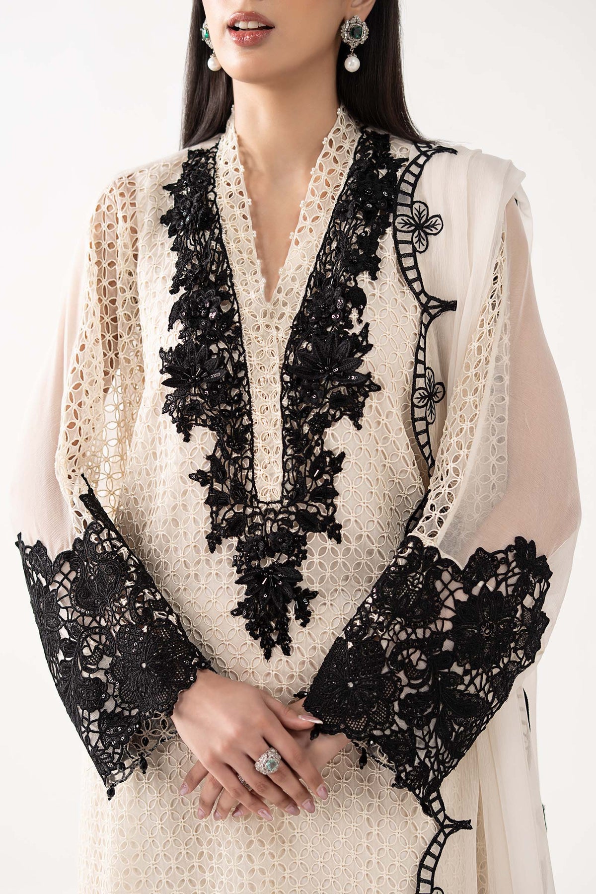Maria B | Luxury Formals | SF-EF26-13-Off White