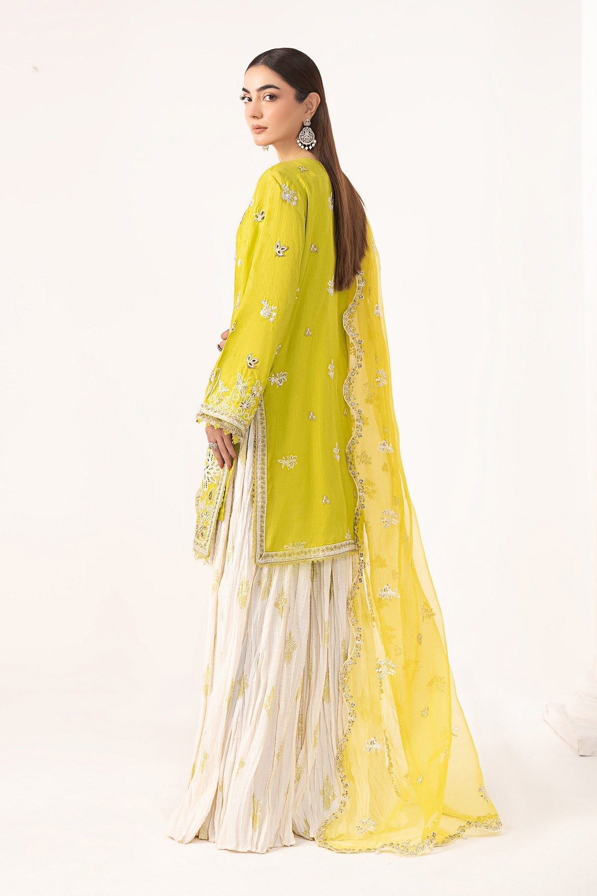 Maria B | Luxury Formals | SF-EF26-19-Acid Green