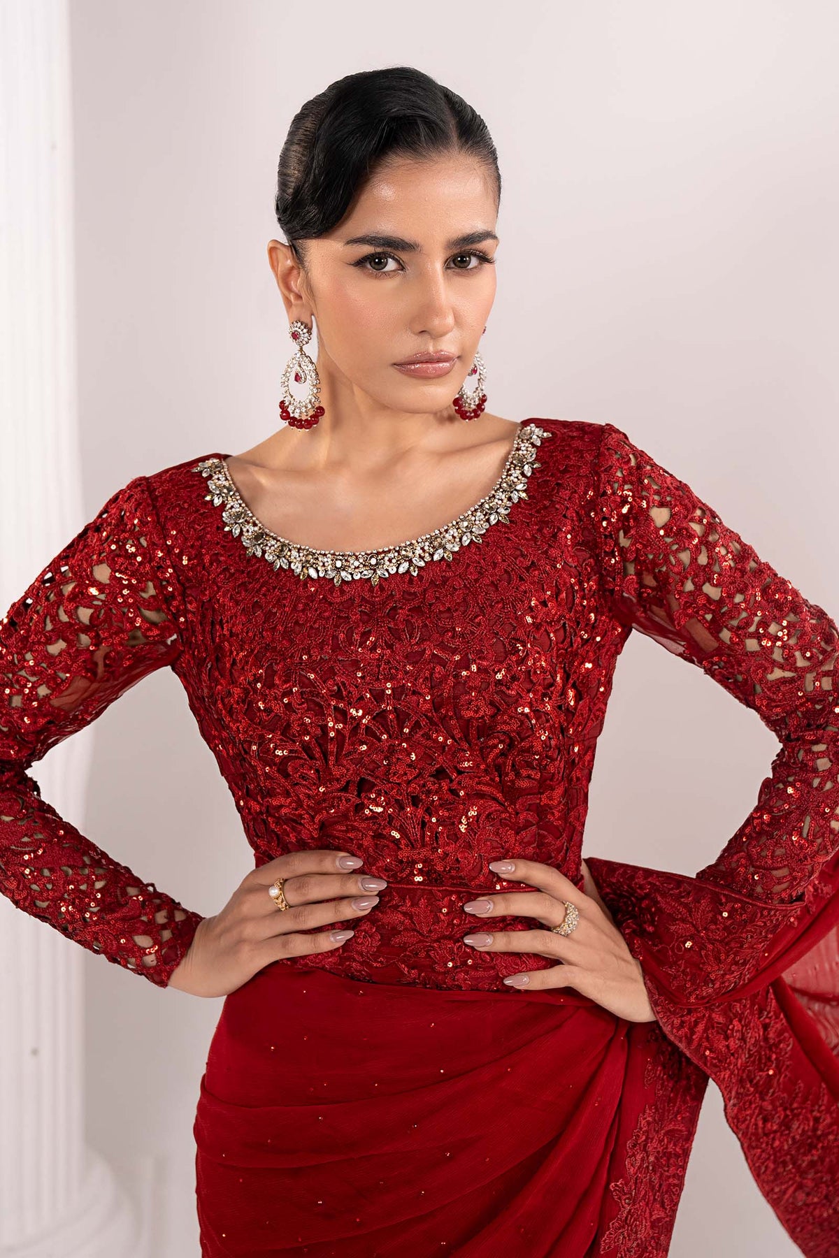 Maria B | Luxury Formals | SF-EF26-70-Red