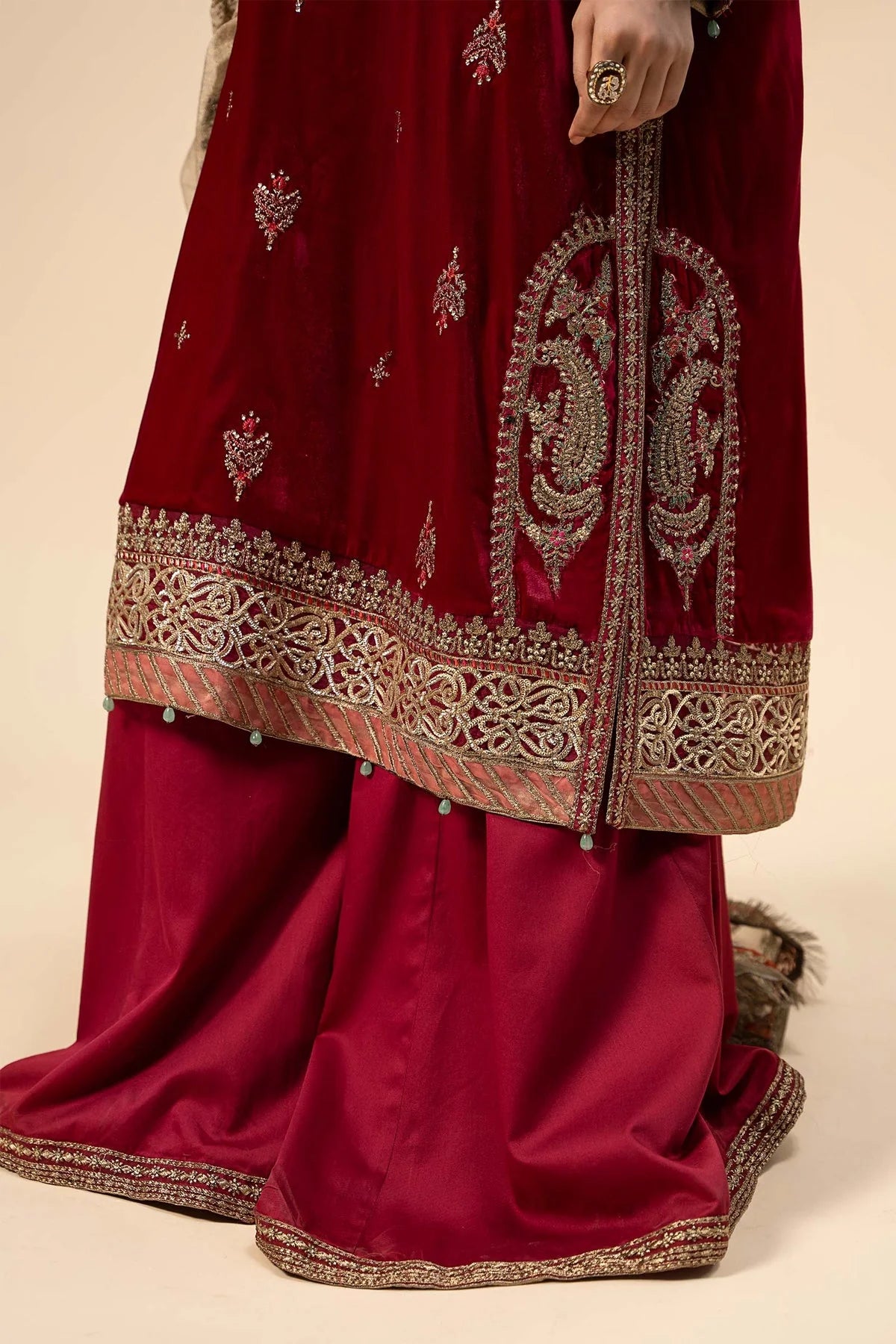 Maria B | Formal Wears | Velvet Suit | SF-W24-29