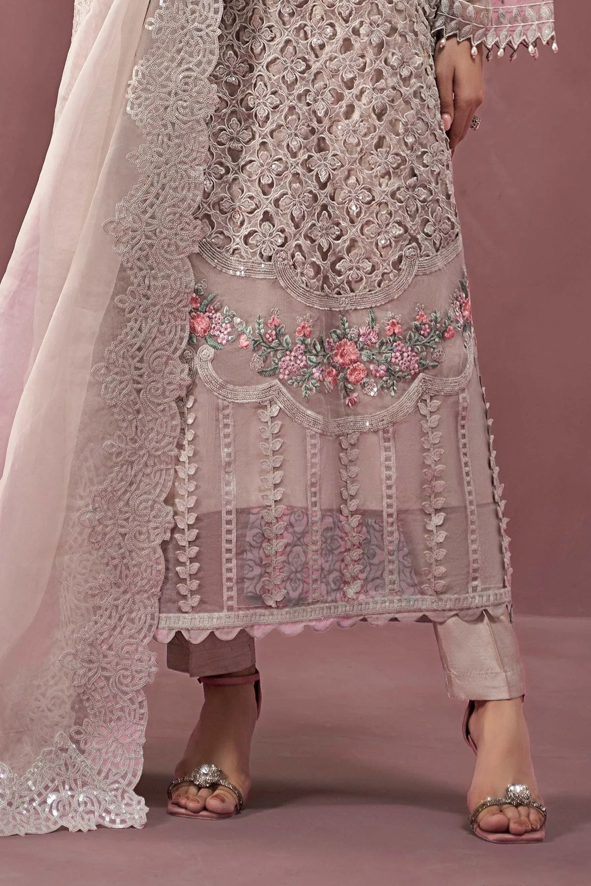Maria B | Formal Wears | Organza Suit | SF-W24-69