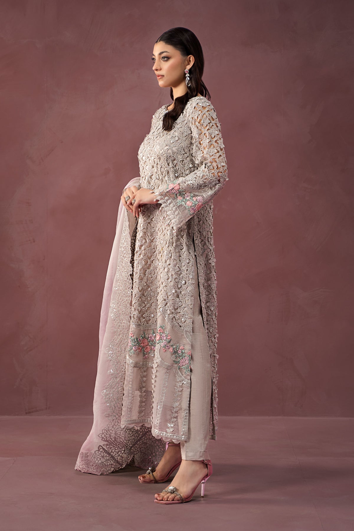 Maria B | Formal Wears | Organza Suit | SF-W24-69