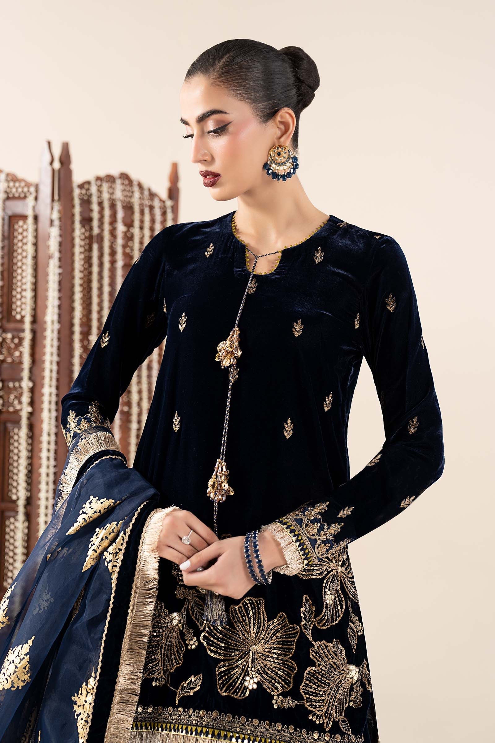 Maria B | Pre Fall 25 | SF-W25-43-Navy Blue