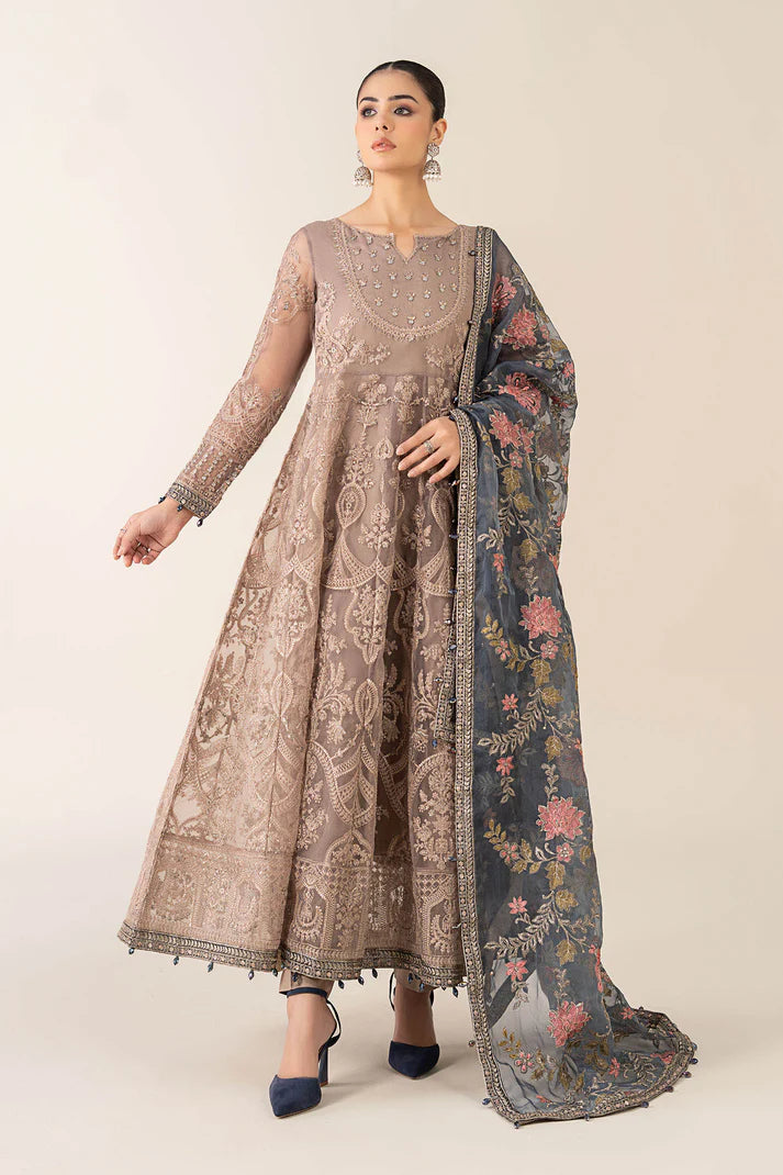 Maria B | Pre Fall Dresses | 3 Piece Embroidered Suit Gray