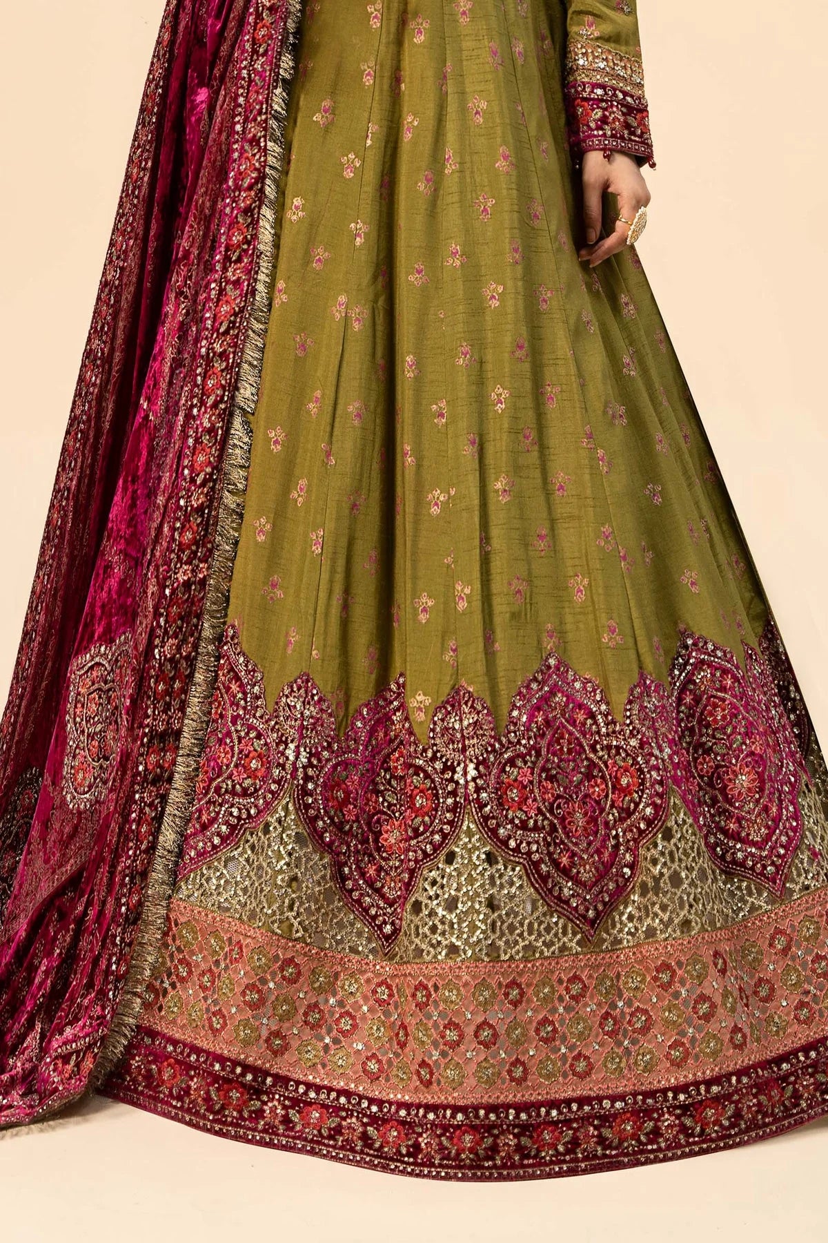 Maria B | Formal Wears | Raw Silk Suit | SF-W24-26