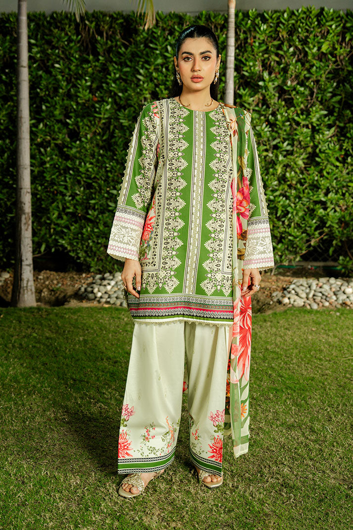 Imrozia Premium | Dahlia Lawn | SL-122 Olive Jardin