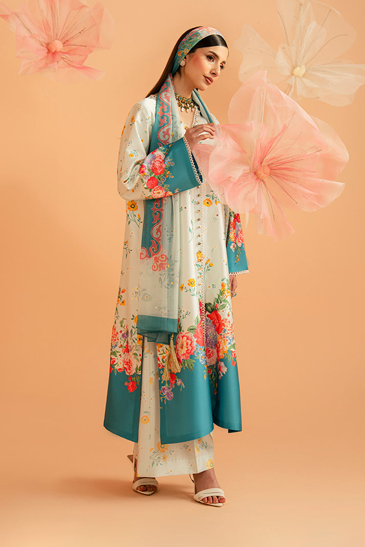 Imrozia Premium | Amelia Printed Silk | SP-151 Flora Serenade