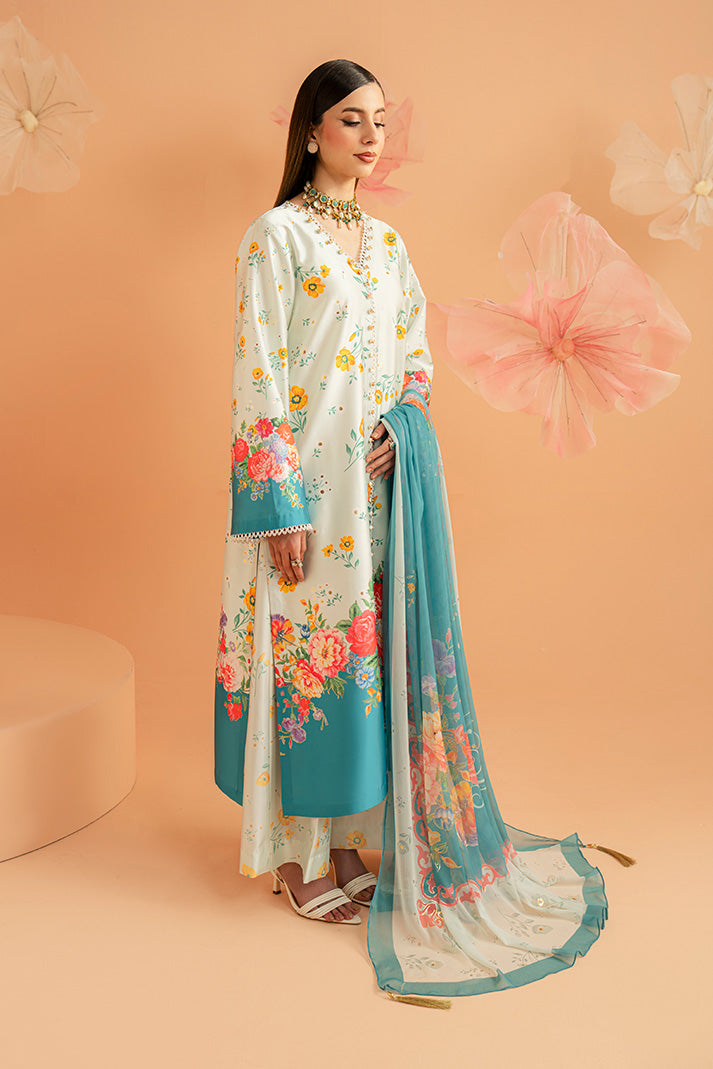 Imrozia Premium | Amelia Printed Silk | SP-151 Flora Serenade