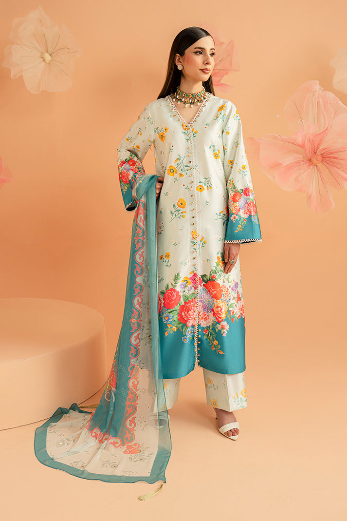 Imrozia Premium | Amelia Printed Silk | SP-151 Flora Serenade