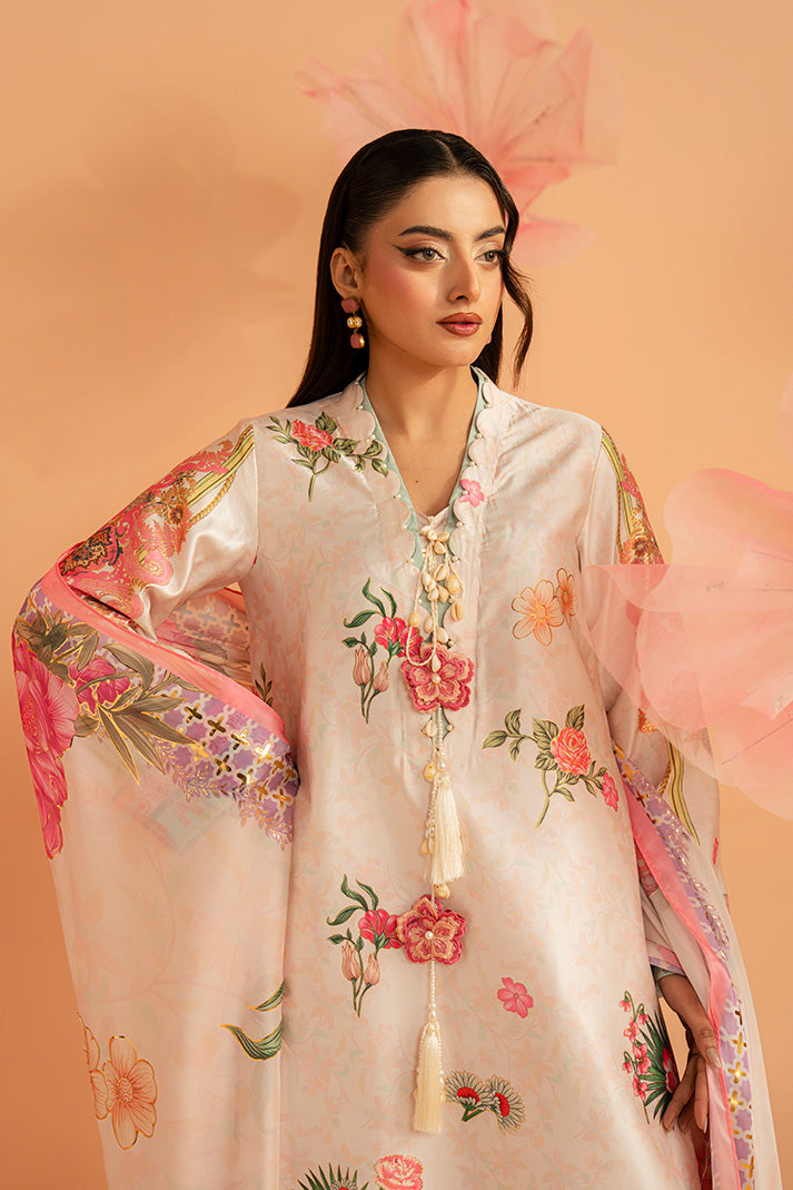 Imrozia Premium | Amelia Printed Silk | SP-158 Blush Reverie