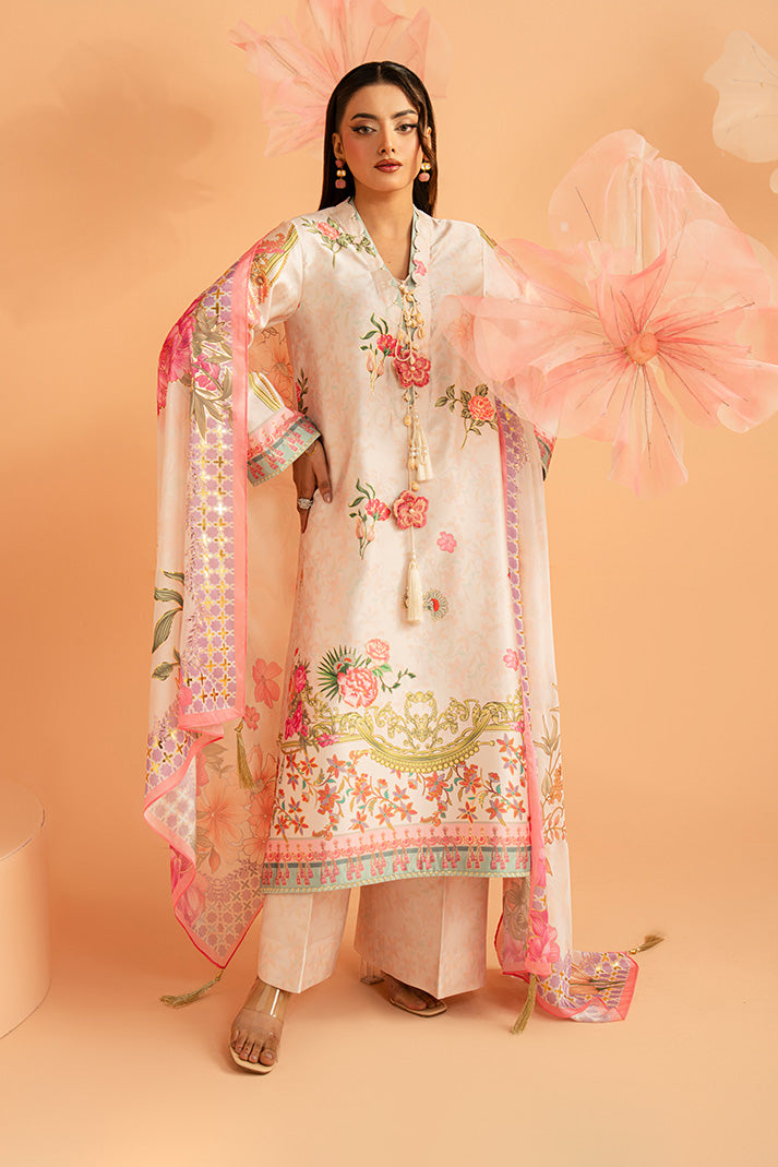 Imrozia Premium | Amelia Printed Silk | SP-158 Blush Reverie