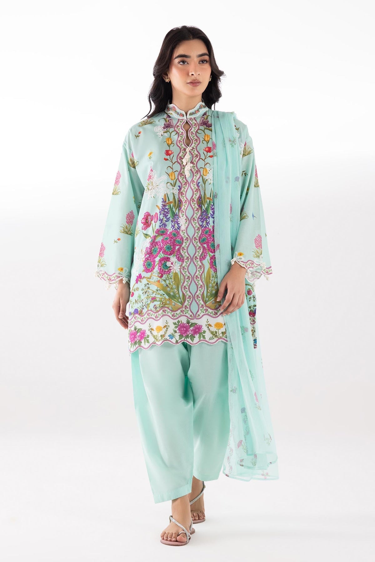 Sana Safinaz | Luxury Pret | Muzlin Lawn Suit SC26MUZ201BP3