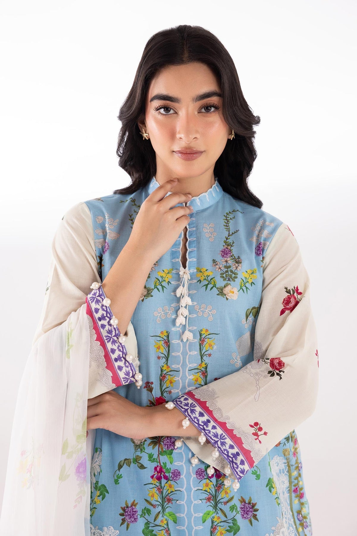 Sana Safinaz | Luxury Pret | Muzlin Lawn Suit SC26MUZ203BP3