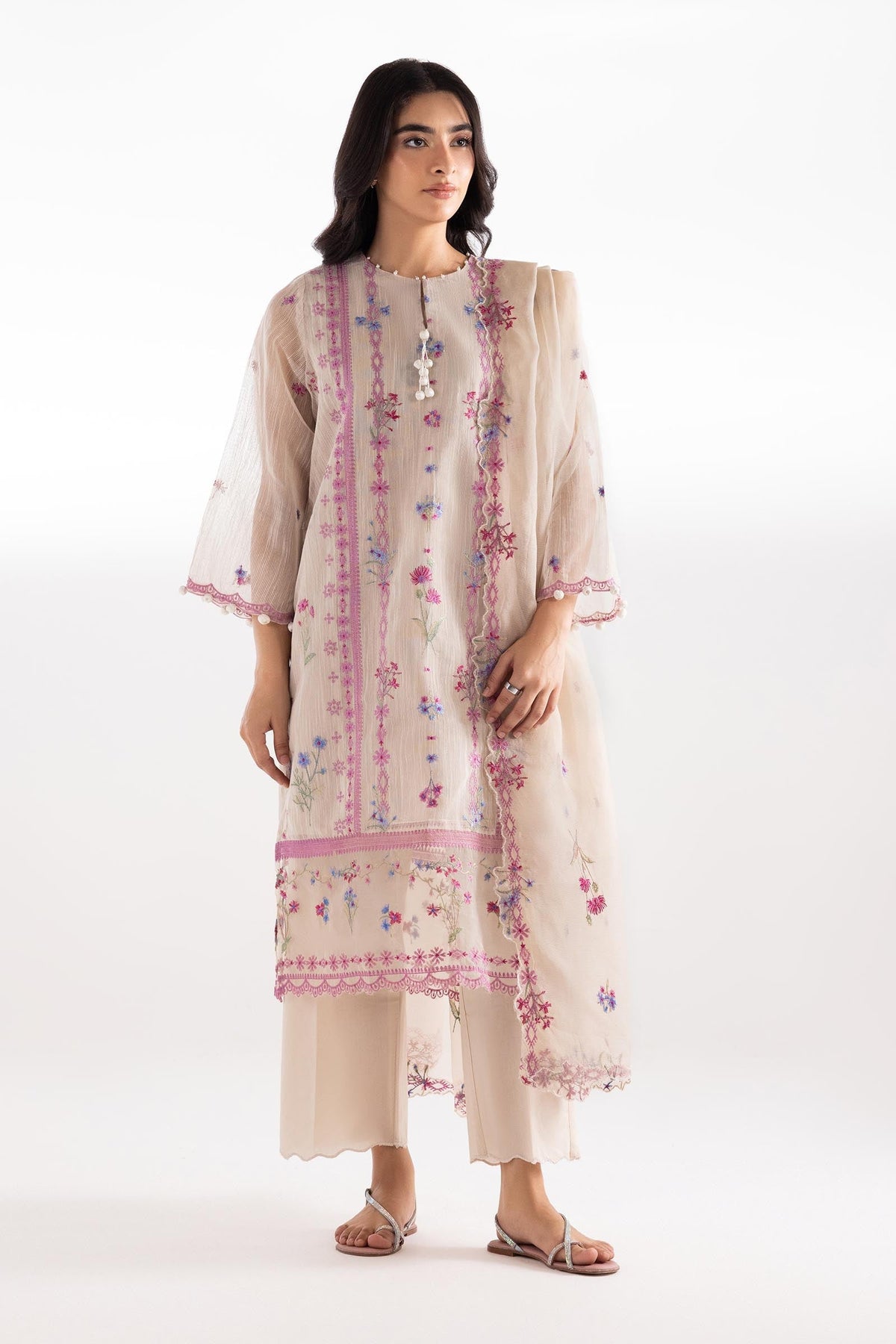 Sana Safinaz | Luxury Pret | Muzlin Lawn Suit SC26MUZ216AP3