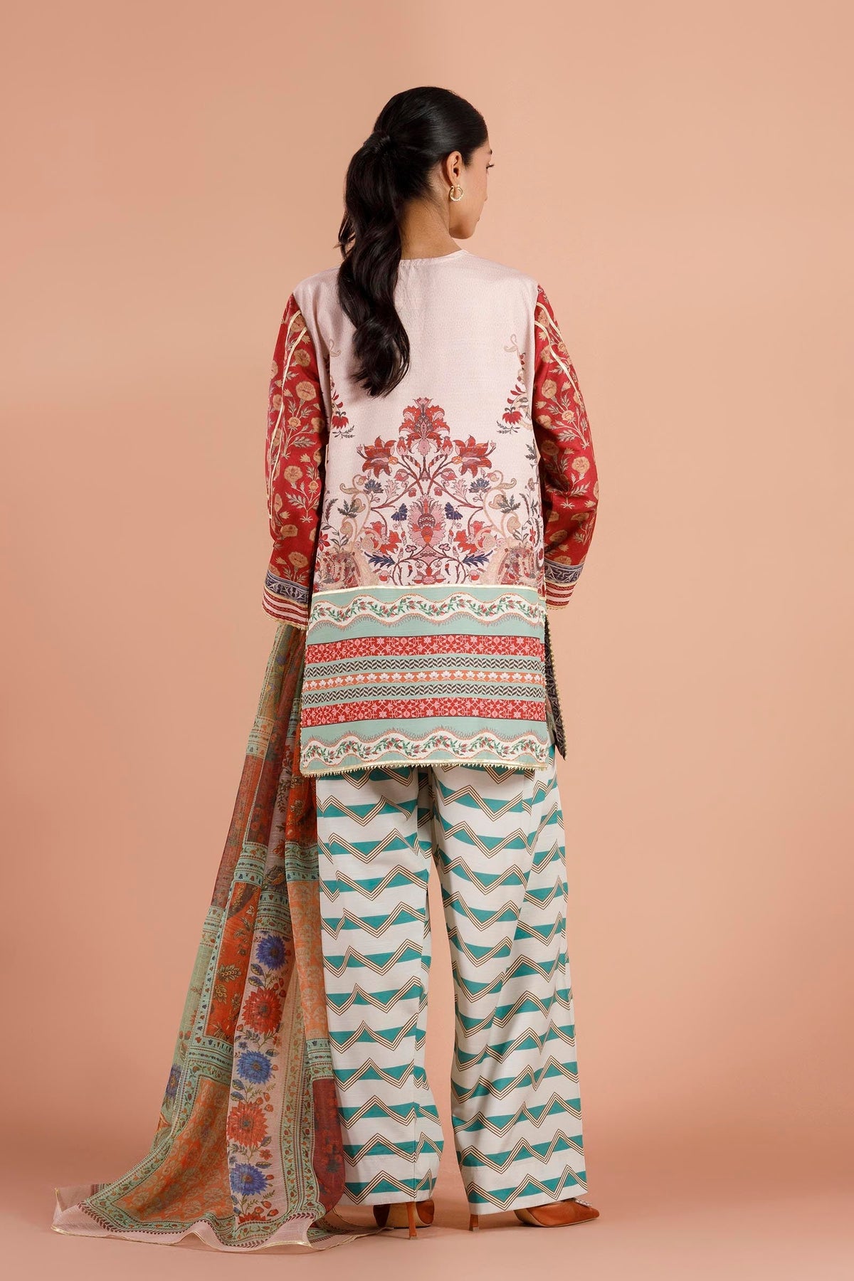 Sana Safinaz | Luxury Pret | Raw Silk Suit SS26EXE604P3