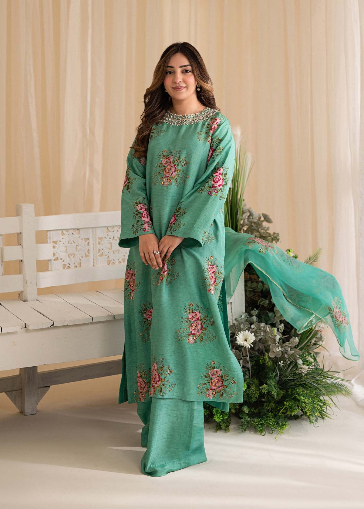 Sadaf Fawad Khan | Lyla Festive Pret | Dorothy Turquoise