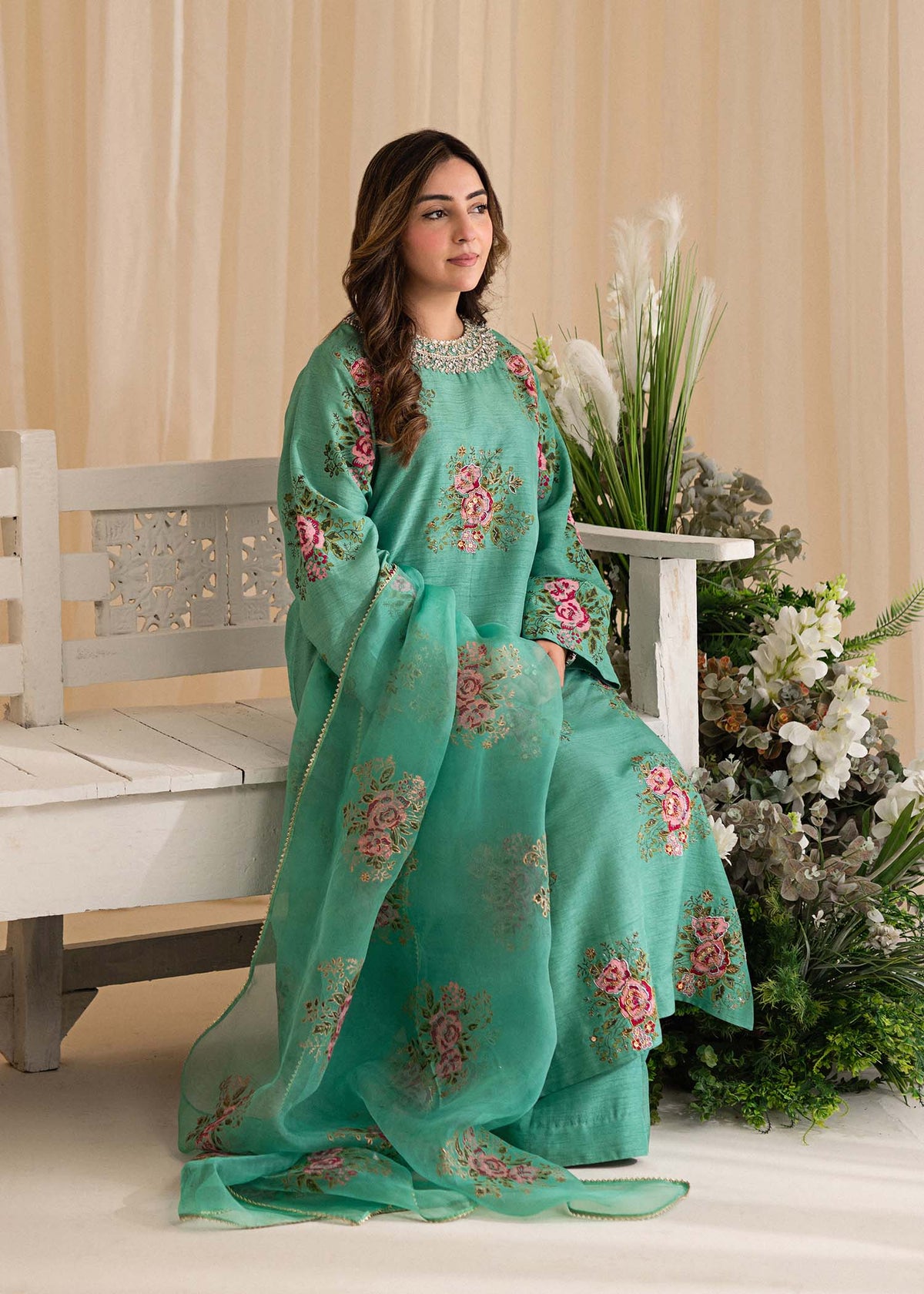 Sadaf Fawad Khan | Lyla Festive Pret | Dorothy Turquoise