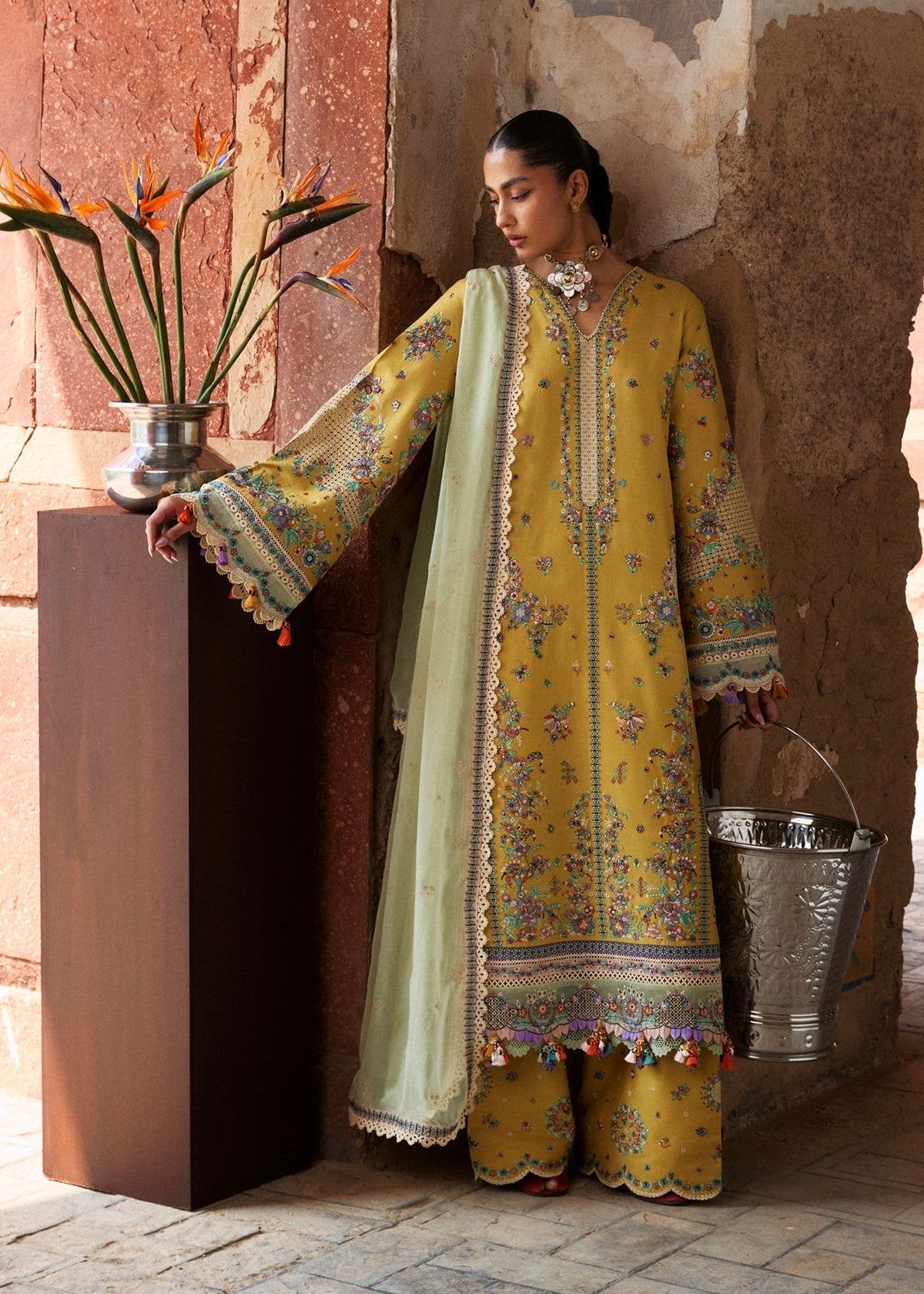 Hussain Rehar | Zan SS26 |Sari