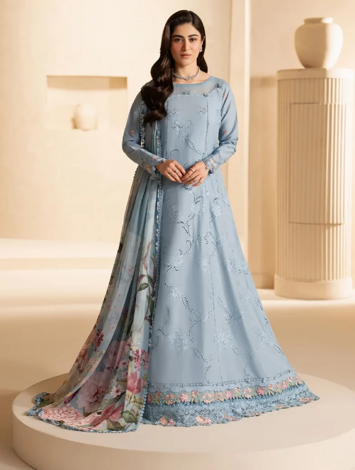 Elaf Premium | E Craft Chikankari 26 | EHC-5B PACIFIC