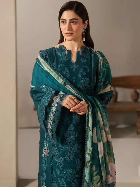 Elaf Premium | E Craft Chikankari 26 | EHC-2A MOSS