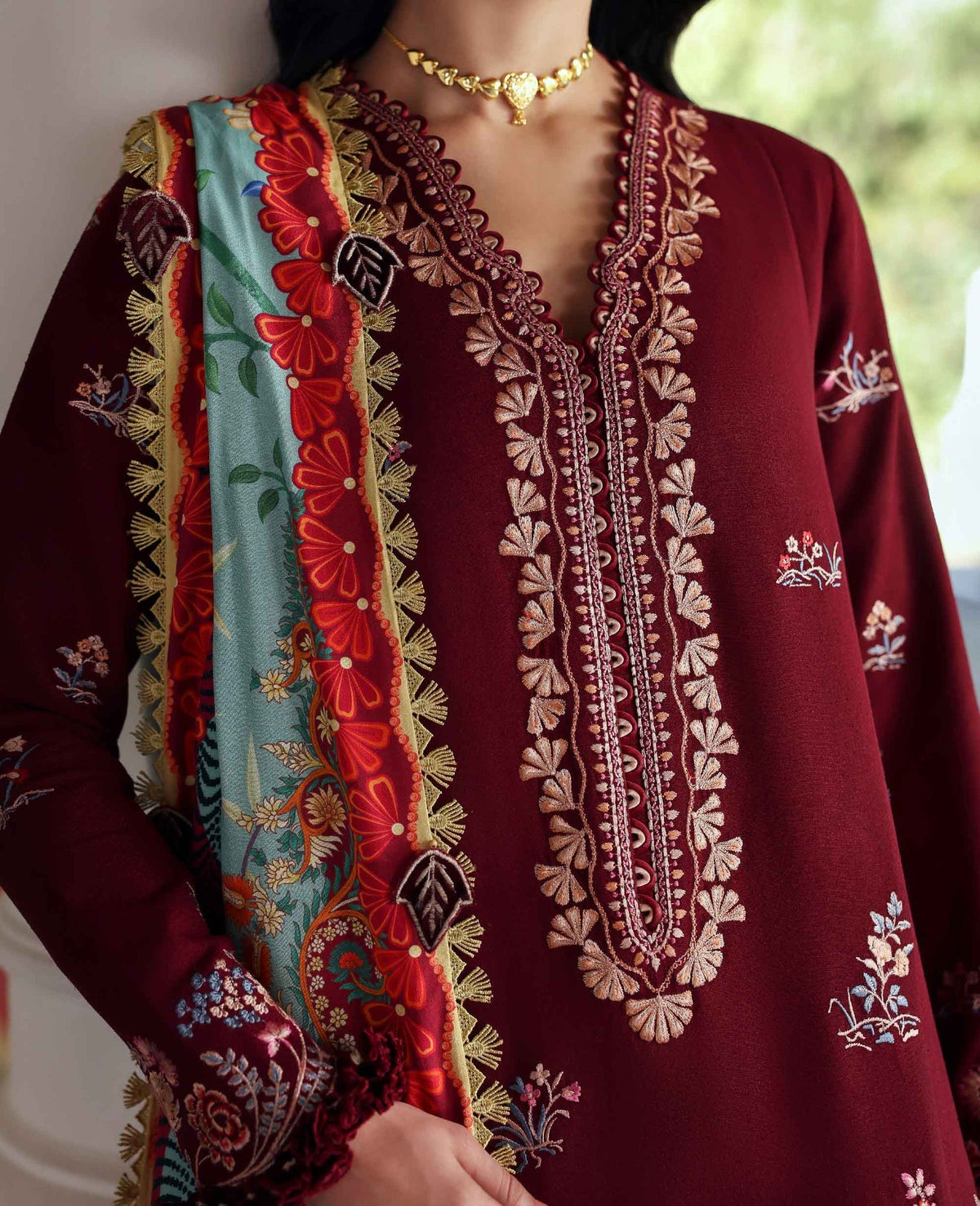 Republic Womenswear | Amaris Luxury Shawl 25 | Sienna