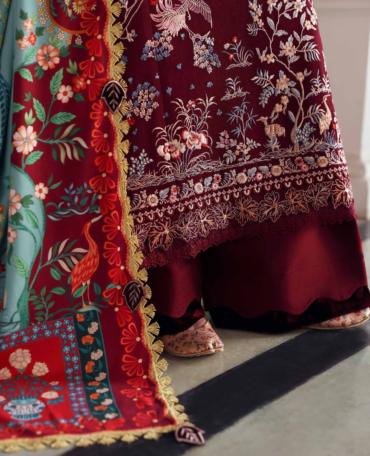 Republic Womenswear | Amaris Luxury Shawl 25 | Sienna