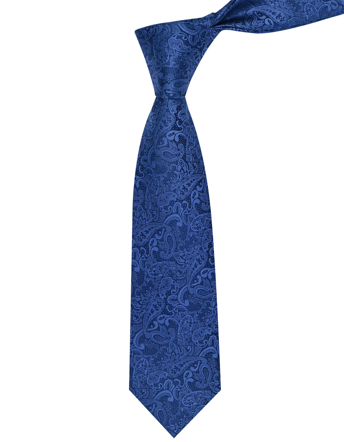 L Blue Paisley Tie