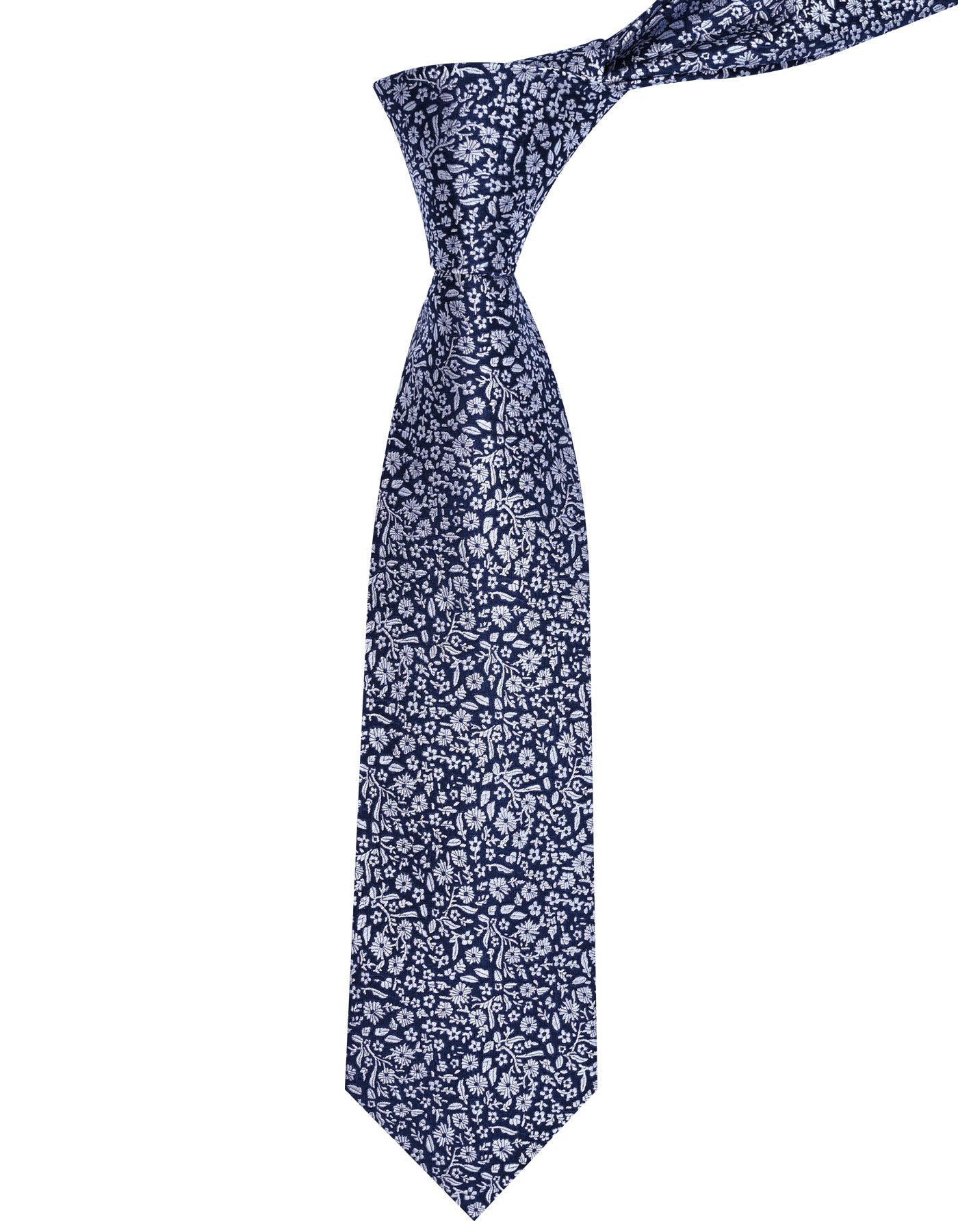 Navy Floral Tie