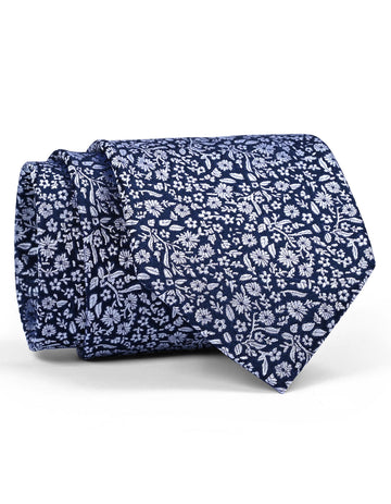 Navy Floral Tie