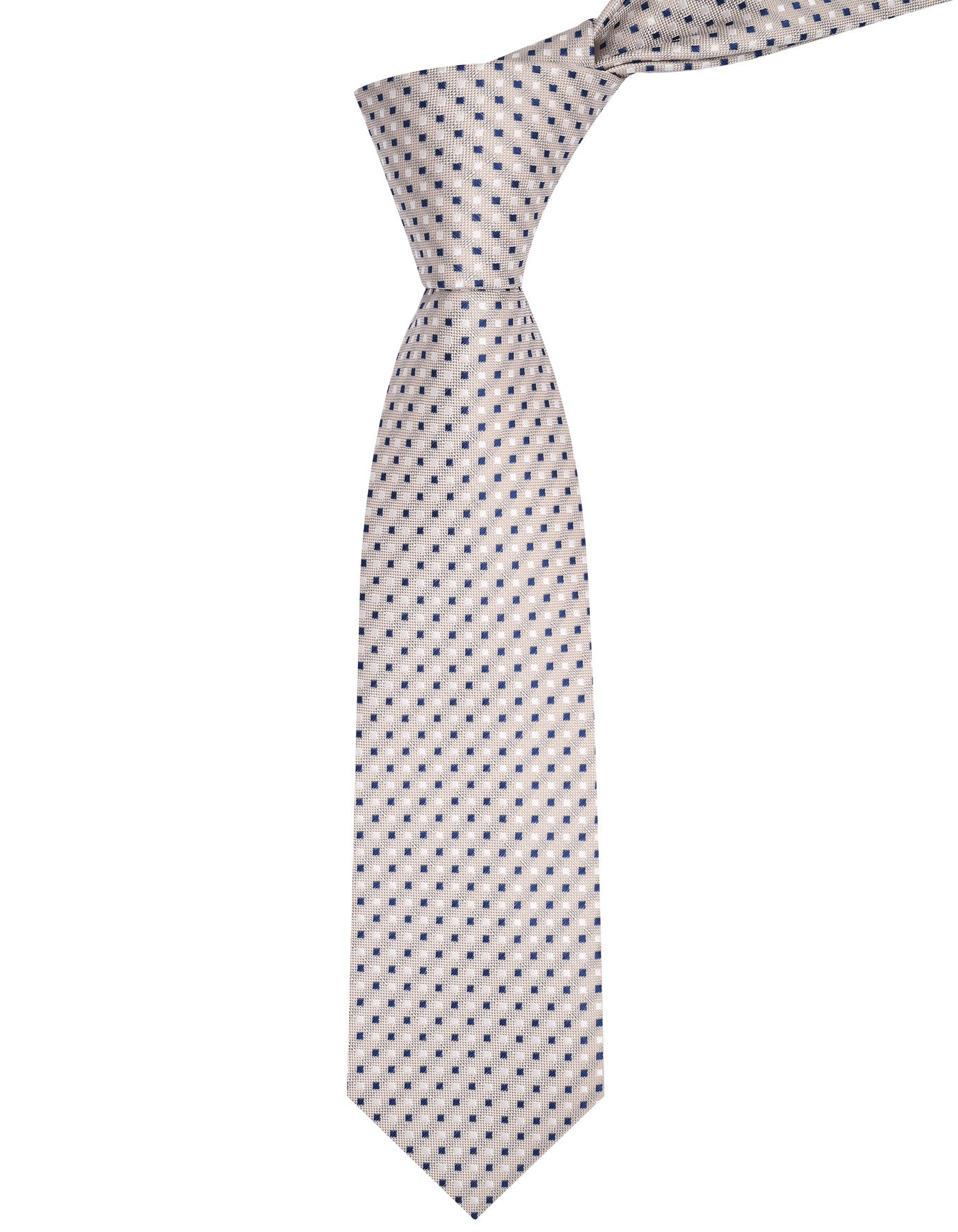 Beige Geometric Tie