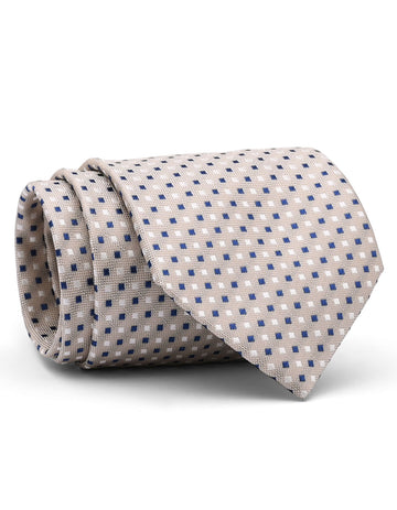 Beige Geometric Tie