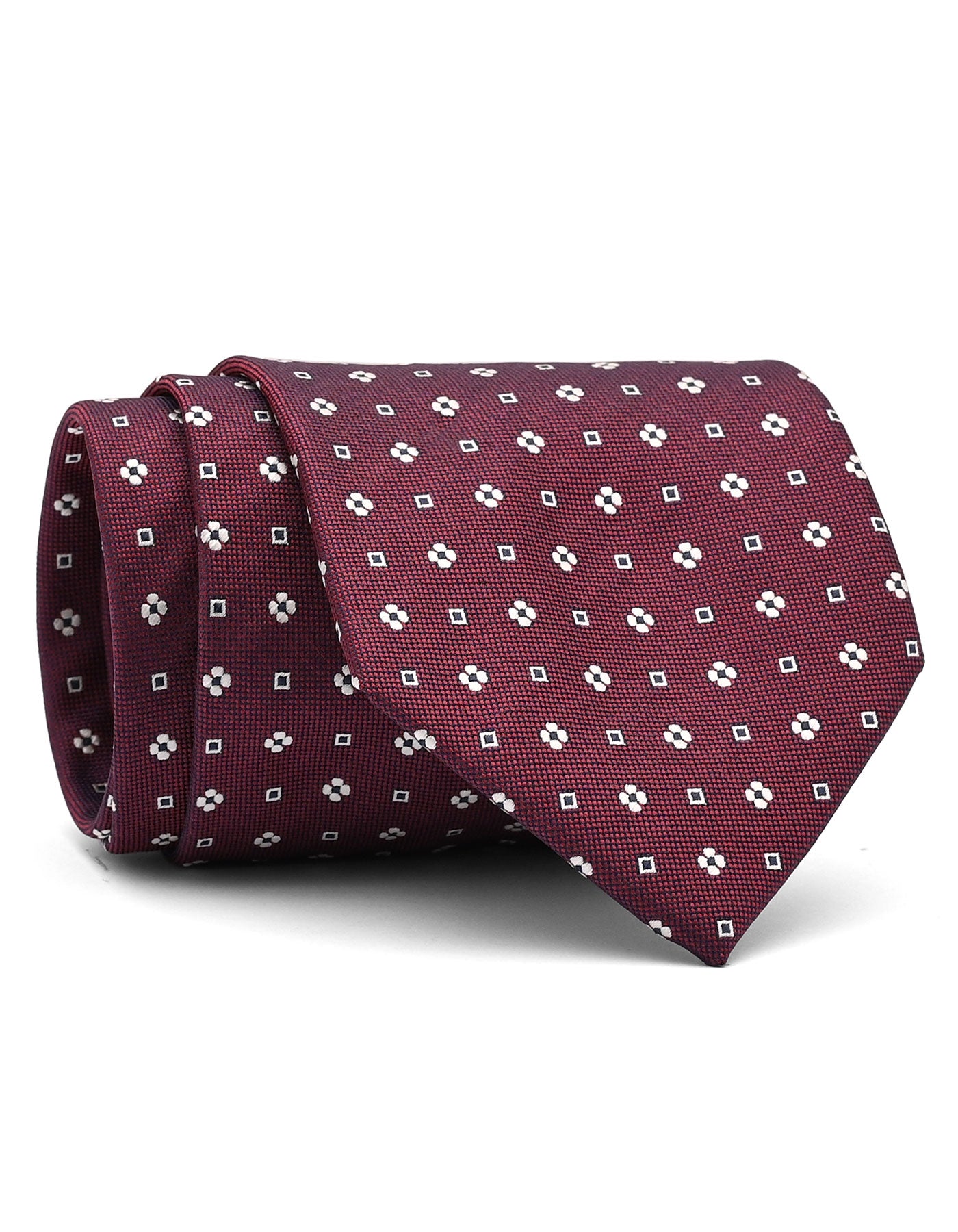 Magenta Floral Tie