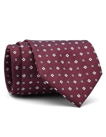 Magenta Floral Tie