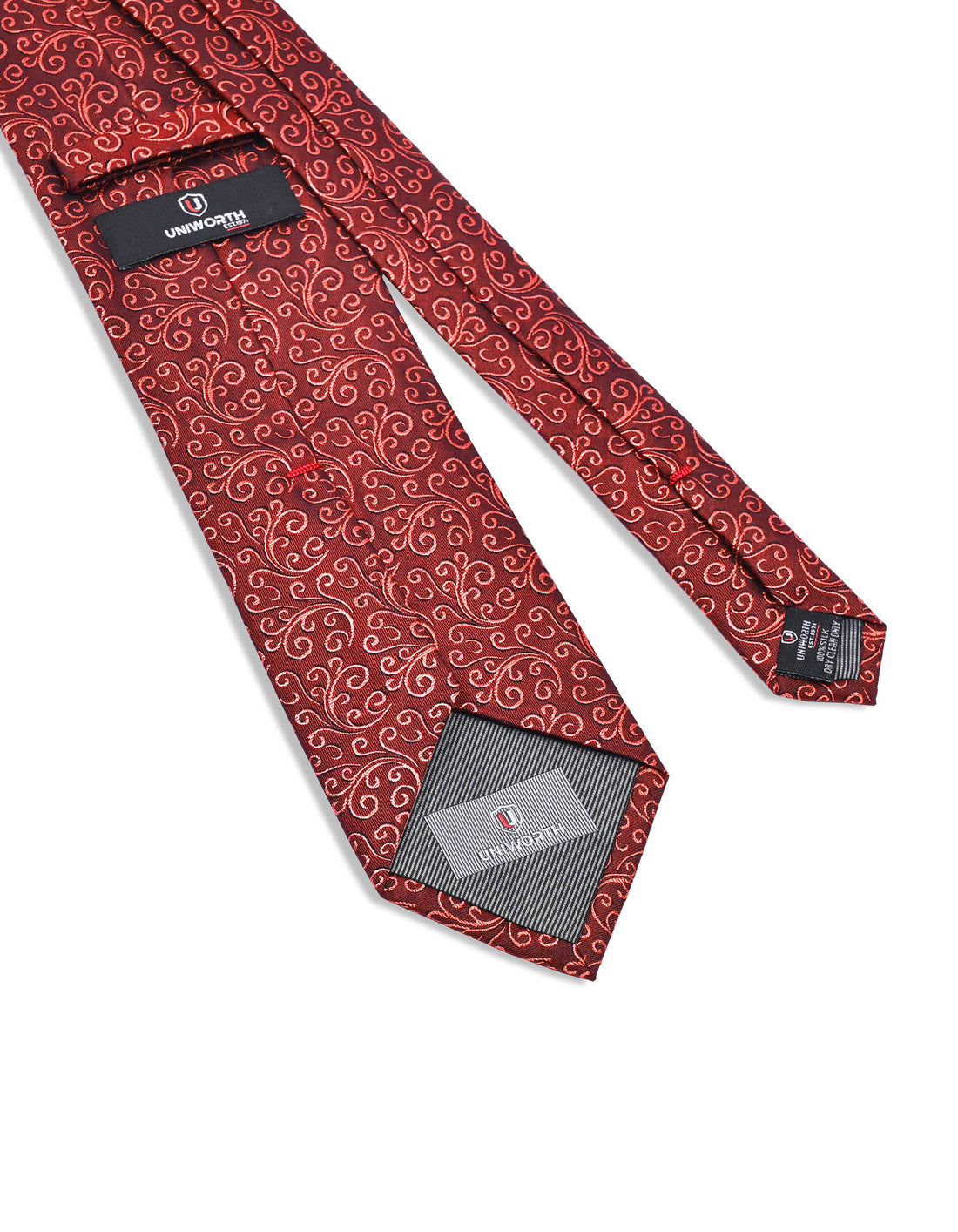 Maroon Floral Tie