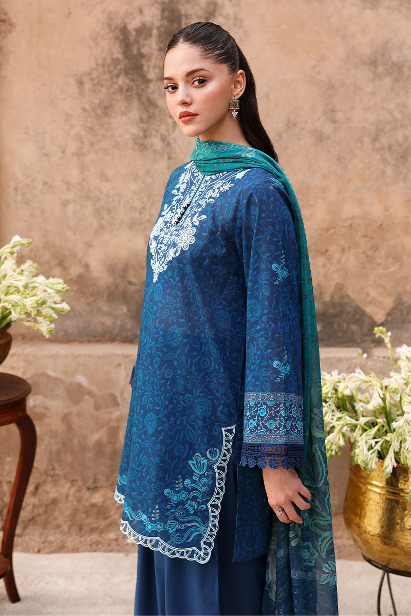 Cross Stitch | Eid Lawn 26 | PRUSSIAN WAVES