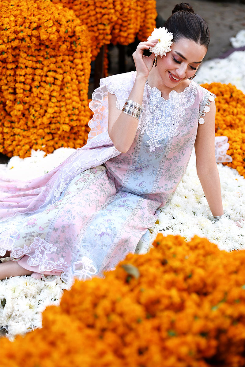 Cross Stitch | Eid Lawn 26 | ROSE VEIL