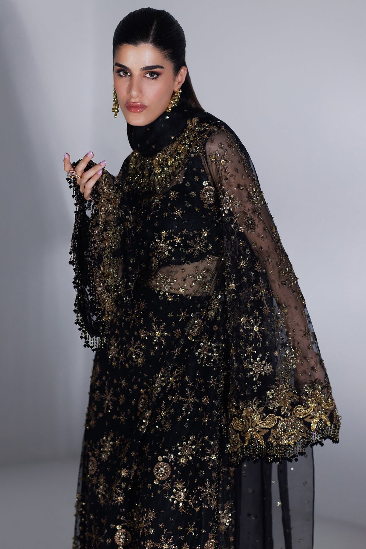 Elan | Luxury Wedding Wears | CASCADE D'ÉTOILES' (EP-21013)