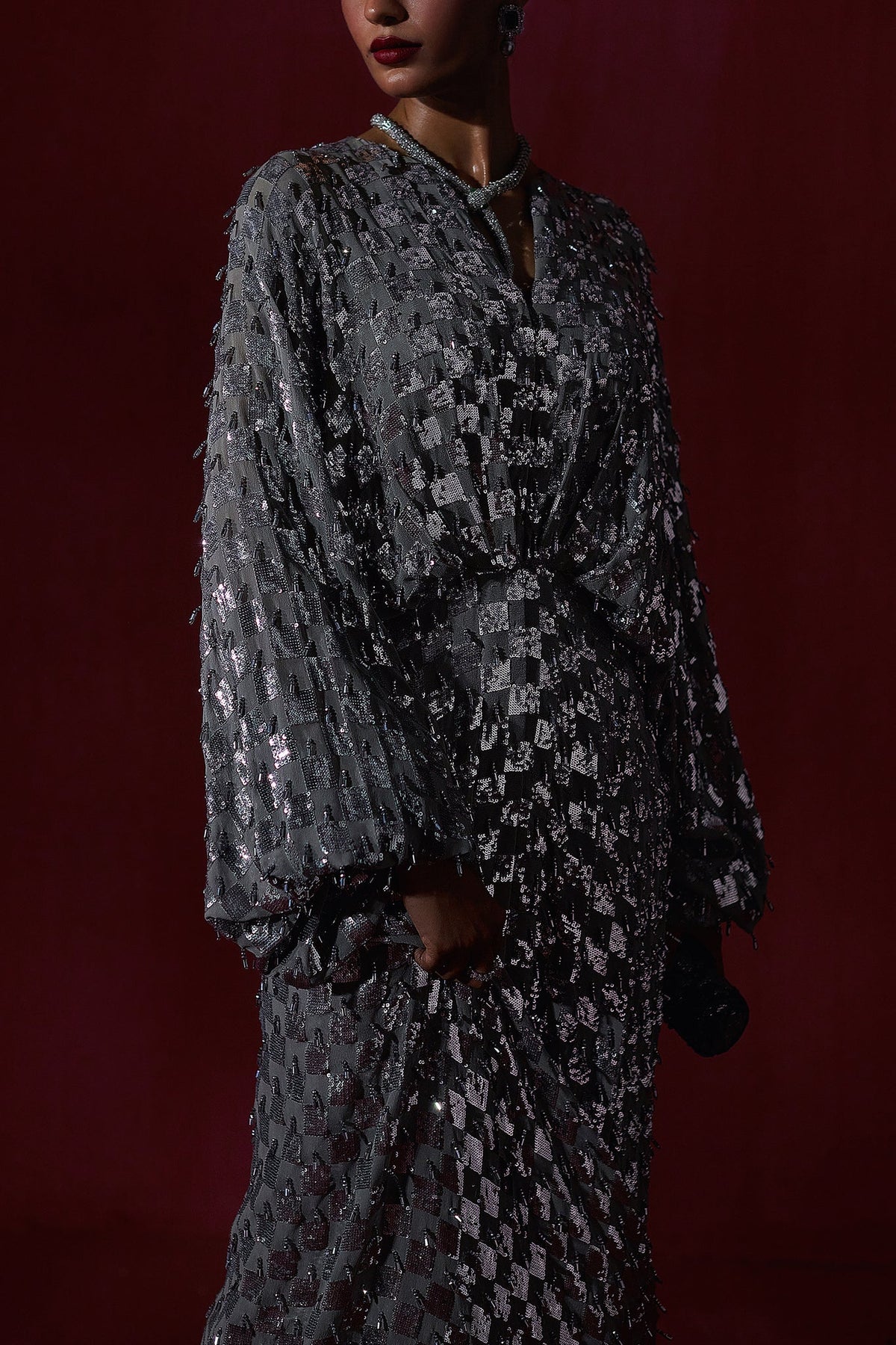Elan | Luxury Wedding Wears | ÉCLAT DE LUNE D'ARGENT (EP-20996)