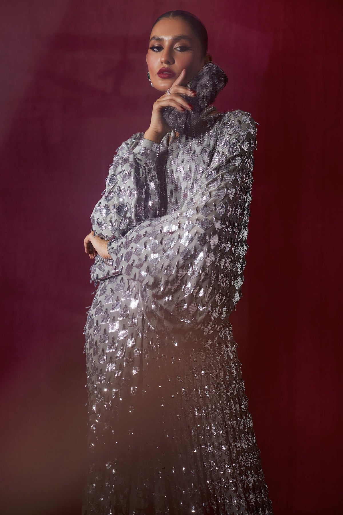 Elan | Luxury Wedding Wears | ÉCLAT DE LUNE D'ARGENT (EP-20996)
