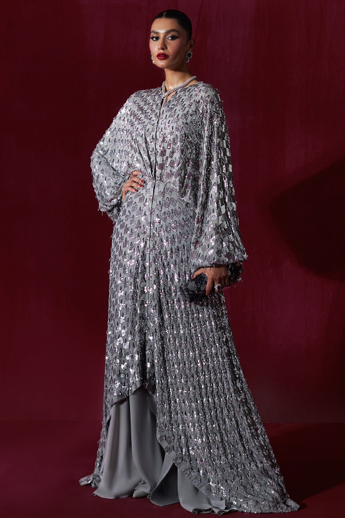 Elan | Luxury Wedding Wears | ÉCLAT DE LUNE D'ARGENT (EP-20996)