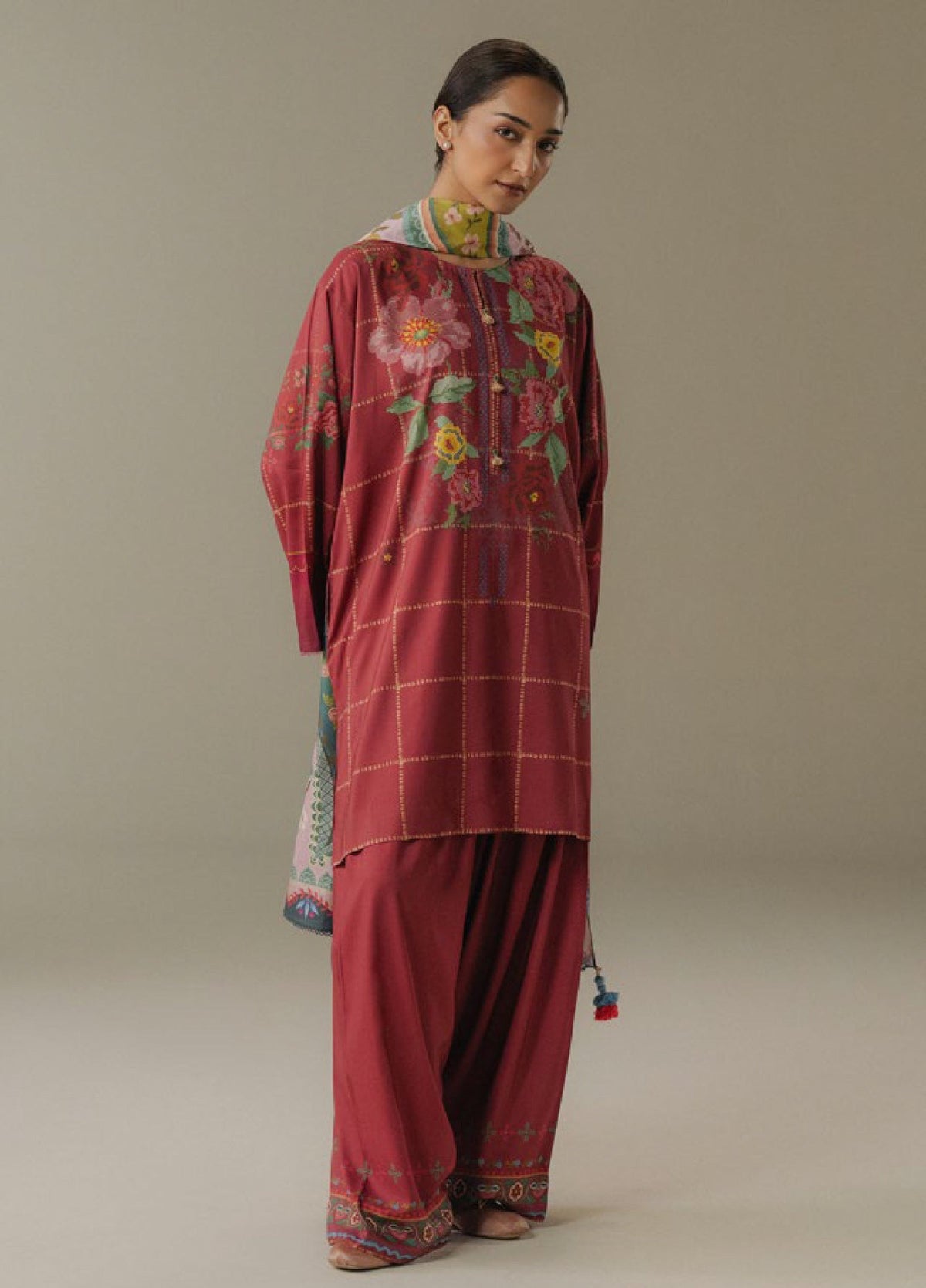 Zara Shahjahan | Coco Prints 25 | Olive Hour-5B