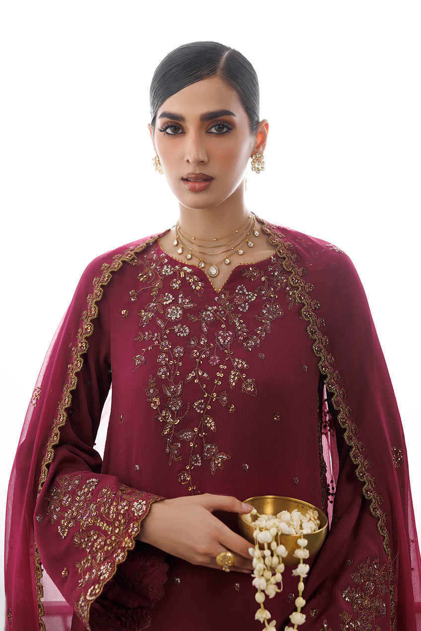 Iznik | Semi Formals'26 | CC-109 Embroidered Chiffon